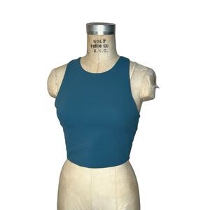 Athleta M turquoise fitted tank top